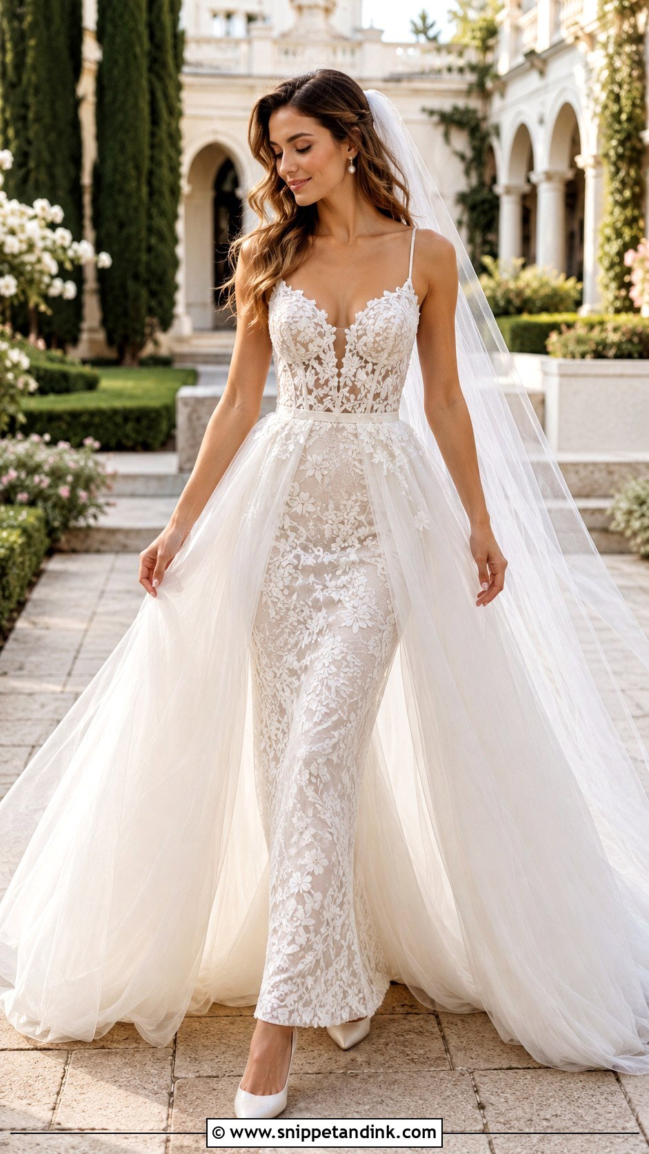 Boho Princess Wedding Dress With Overskirt - Snippet and Ink - 20 Boho Princess Wedding Dress Ideas