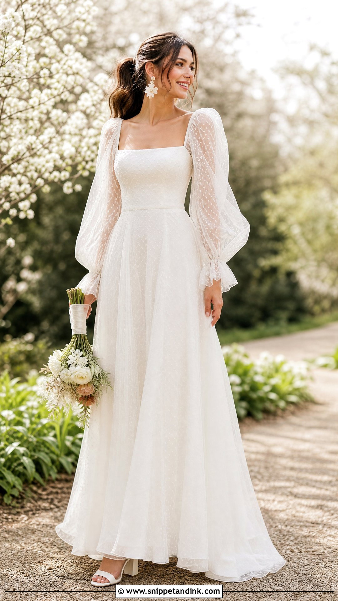 Boho Puff Sleeve Wedding Dress - Snippet and Ink - 25 Unique Wedding Dresses Boho