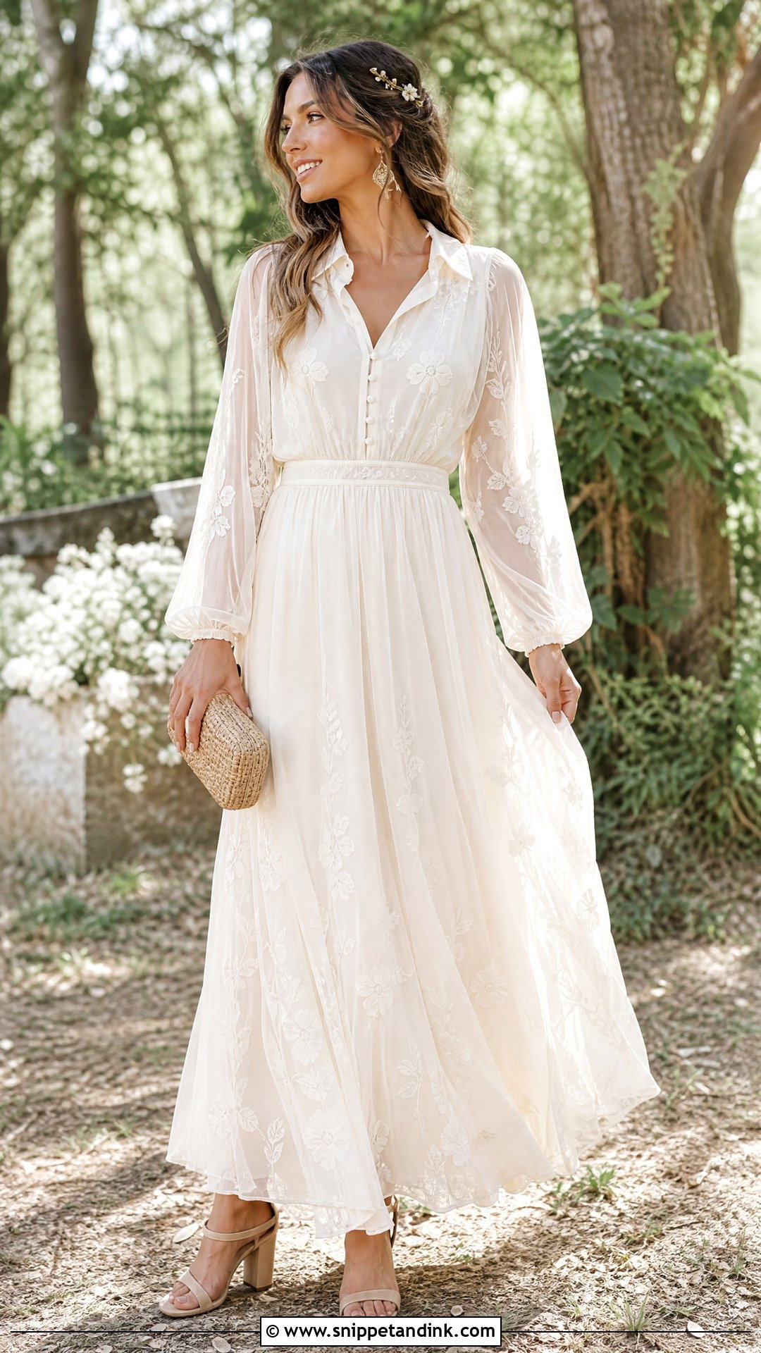 Boho Shirt Wedding Dress - Snippet and Ink - 20 Shirt Wedding Dress Ideas
