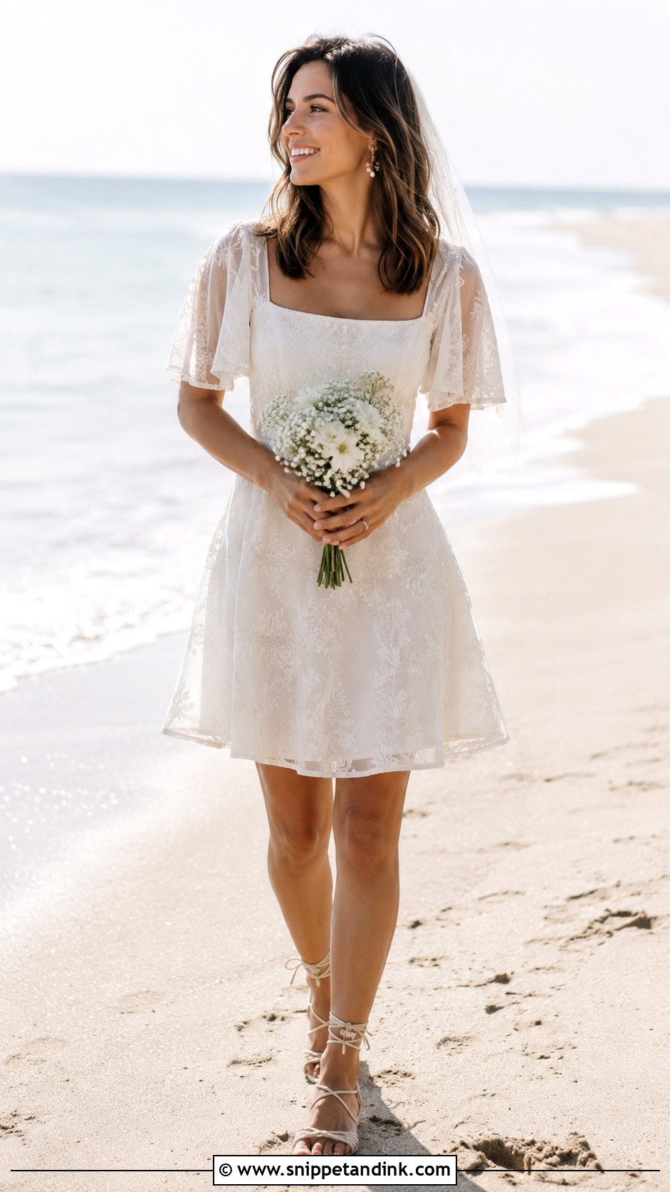 Boho Short Beach Wedding Dress - Snippet and Ink - 20 Boho Simple Beach Wedding Dress Ideas