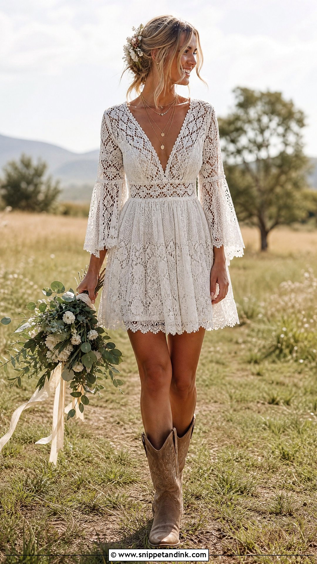 Boho Short Country Wedding Dress - Snippet and Ink - 20 Short Country Wedding Dress Ideas