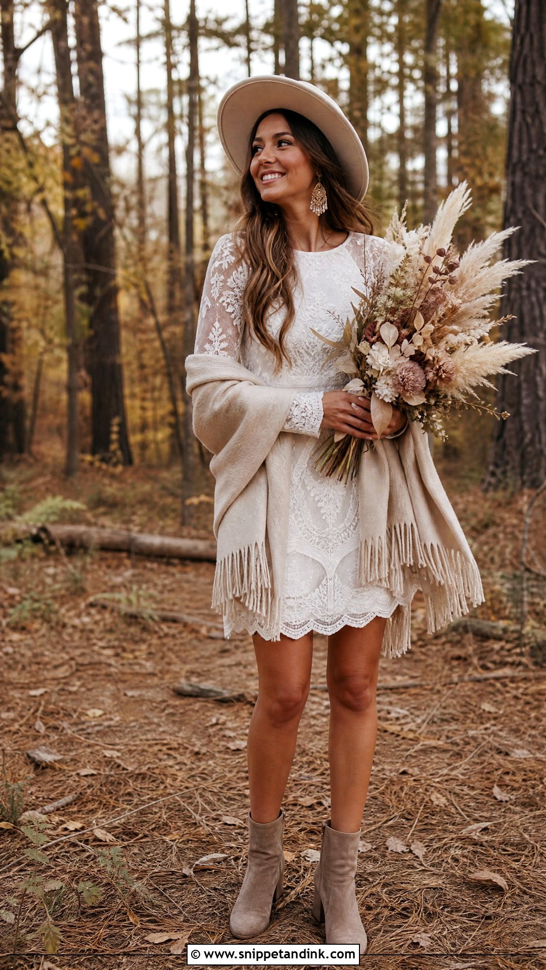 Boho Short Fall Wedding Dress - Snippet and Ink - 25 Boho Short Wedding Dress Ideas