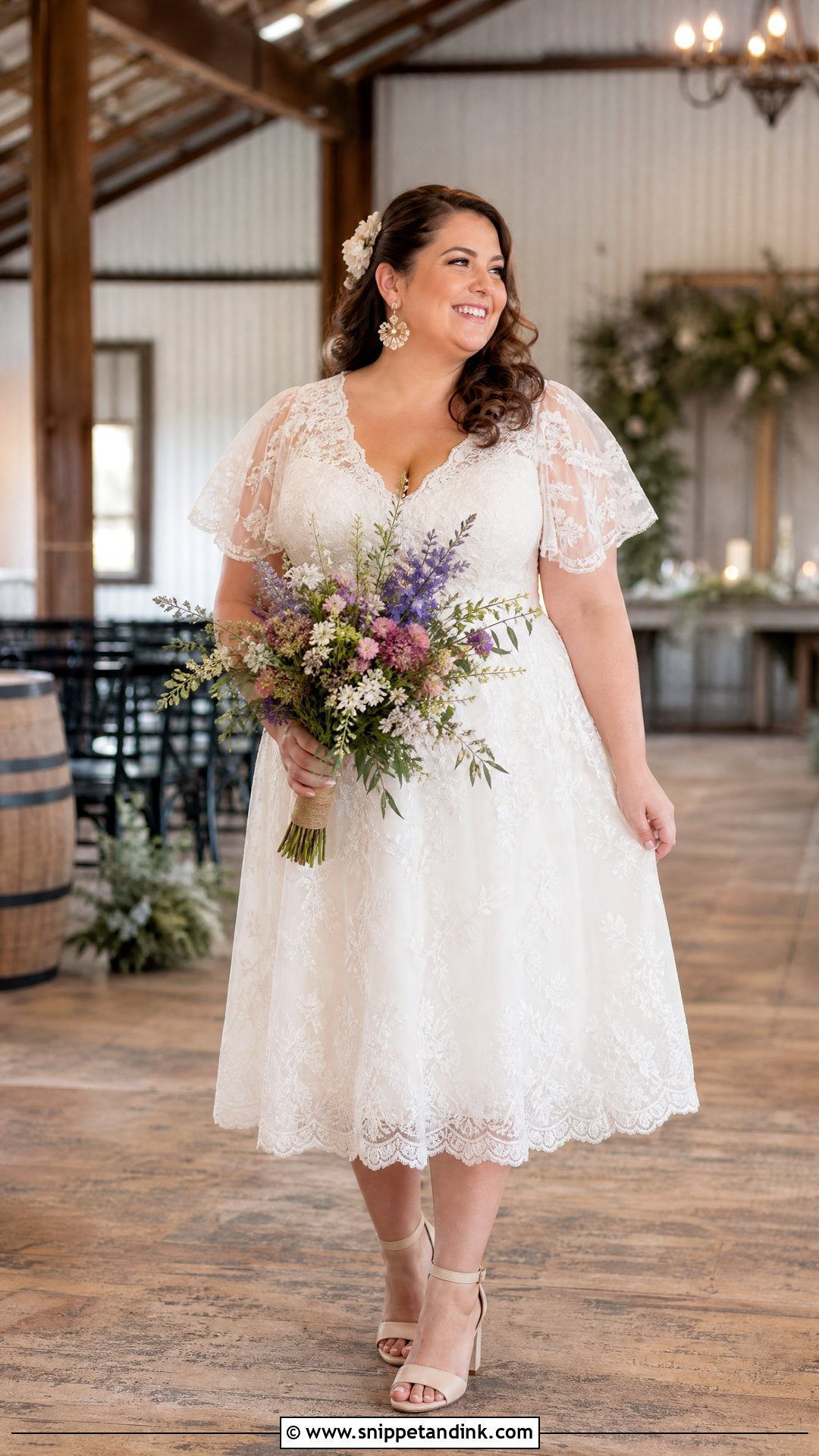 Boho Short Plus Size Wedding Dress - Snippet and Ink - 25 Boho Short Wedding Dress Ideas