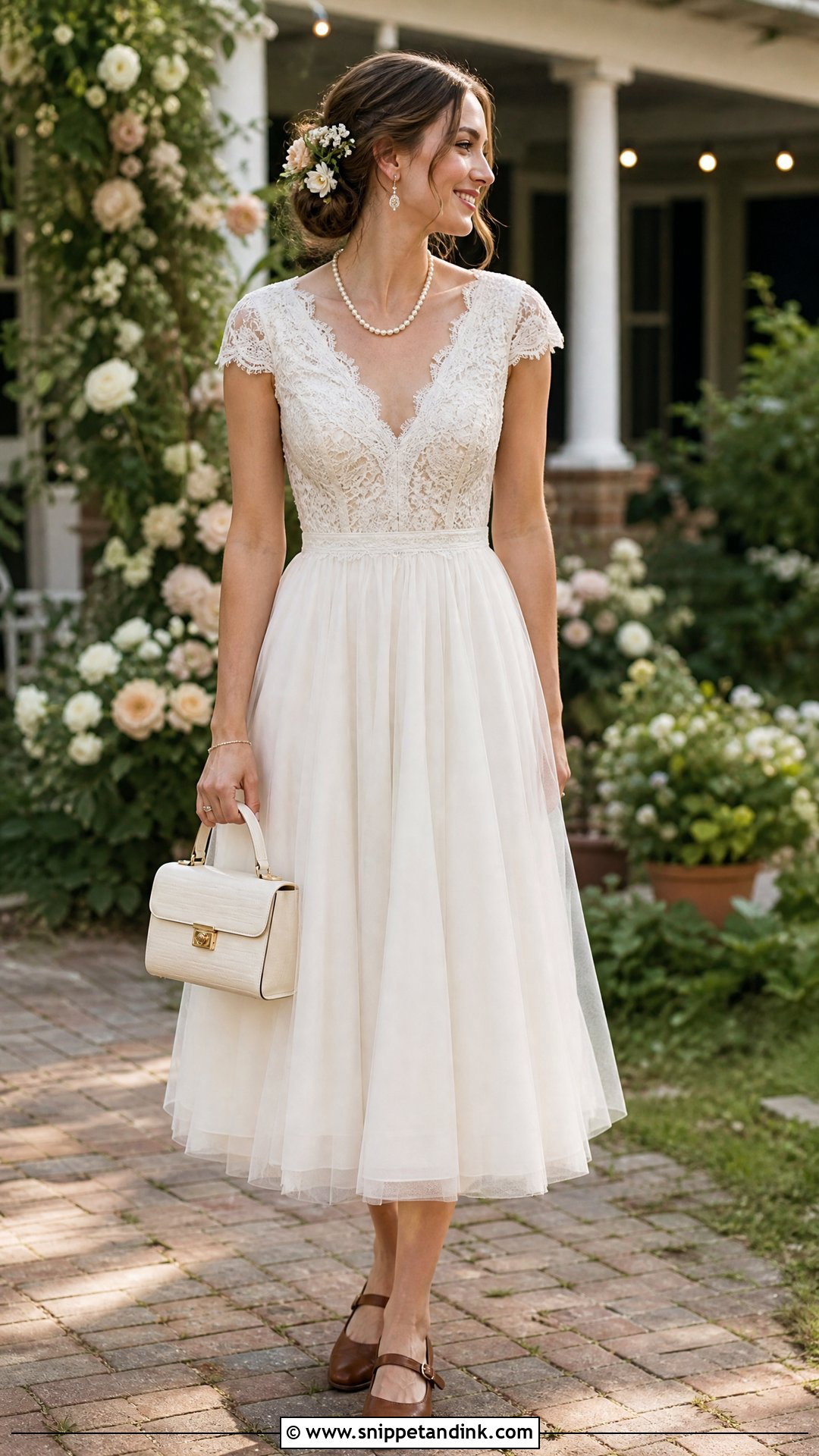 Boho Short Tea Length Wedding Dress - Snippet and Ink - 25 Boho Short Wedding Dress Ideas