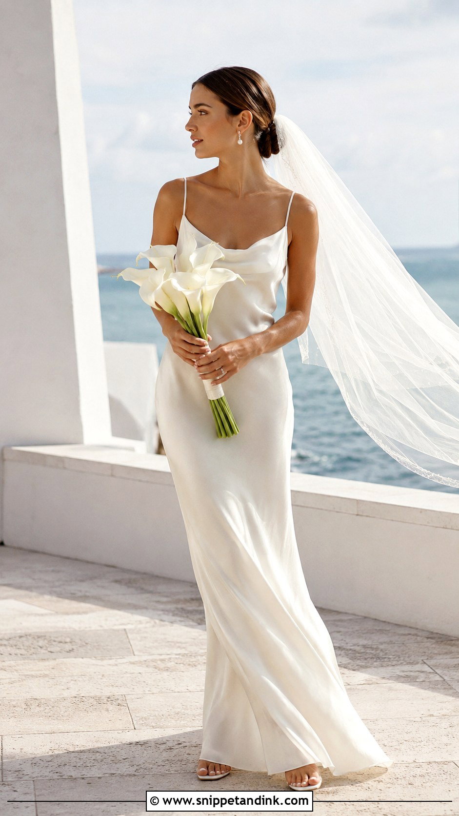 Boho Silk Slip Beach Wedding Dress - Snippet and Ink - 20 Boho Simple Beach Wedding Dress Ideas