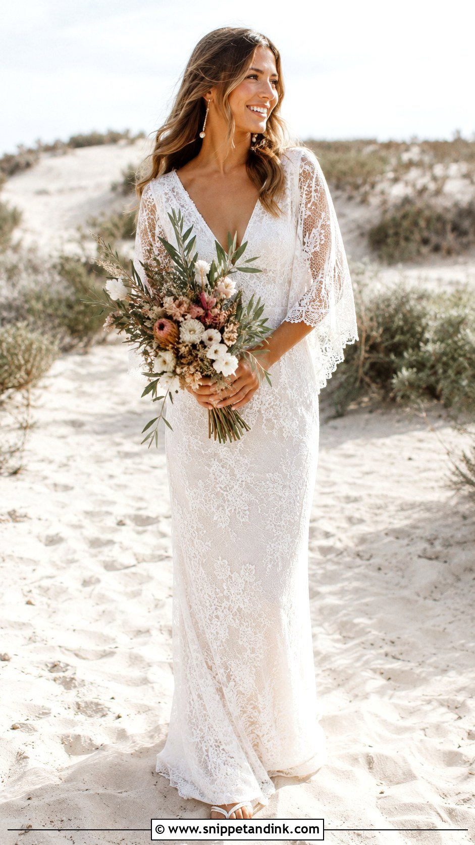 Boho Straight Wedding Dress - Snippet and Ink - 25 Straight Wedding Dress Ideas