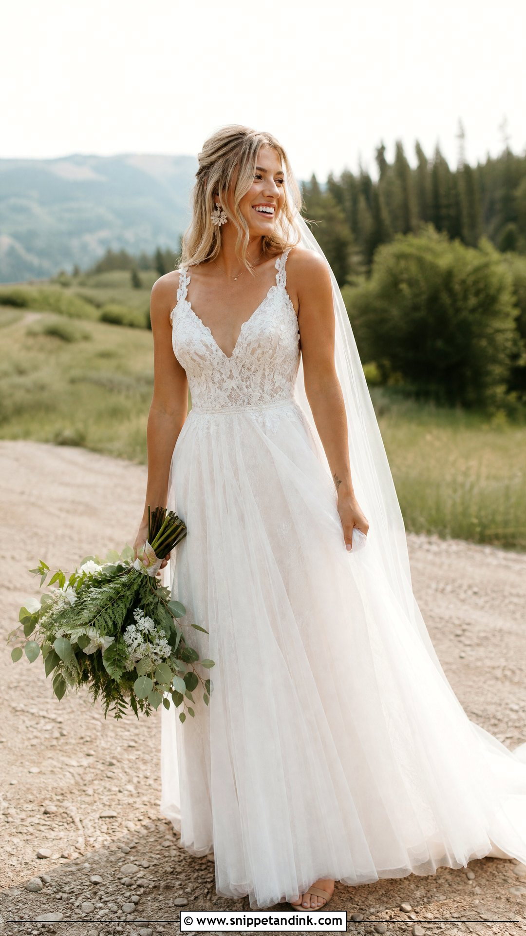 Boho Tulle Wedding Dress - Snippet and Ink - 20 Tool Wedding Dress Ideas