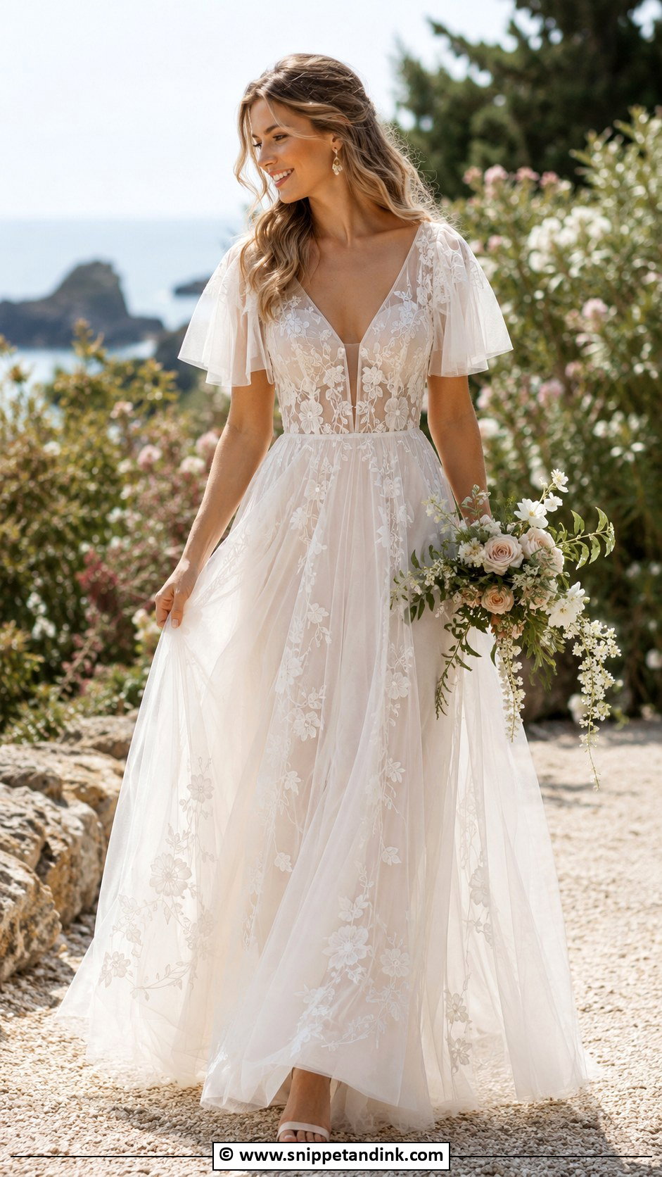 Boho Tulle Wedding Dress - Snippet and Ink - 30 Tulle Wedding Dress Ideas