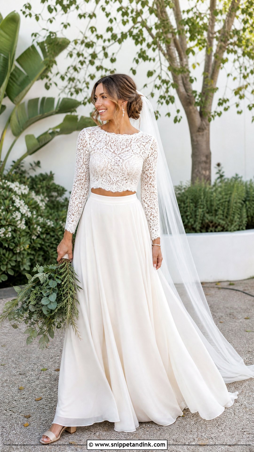 Boho Two Piece Wedding Dress - Snippet and Ink - 20 Wedding Dress Inspiration Boho Ideas