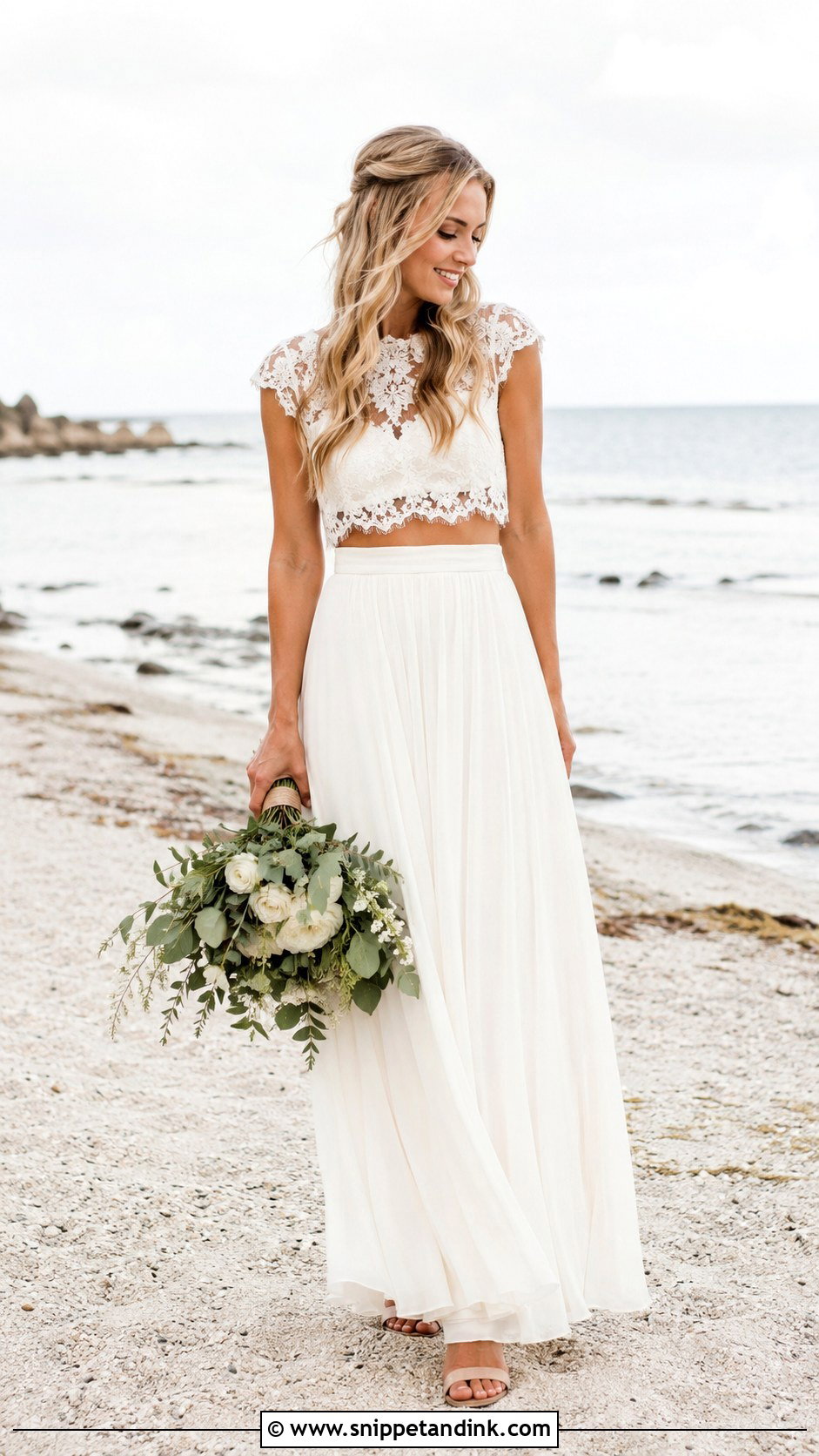 Boho Two Piece Wedding Dress - Snippet and Ink - 25 Boho Bride Dress Ideas