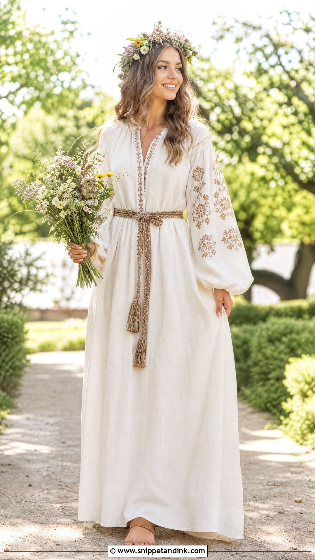 Boho Ukrainian Wedding Dress - Snippet and Ink - 20 Ukrainian Wedding Dress Ideas