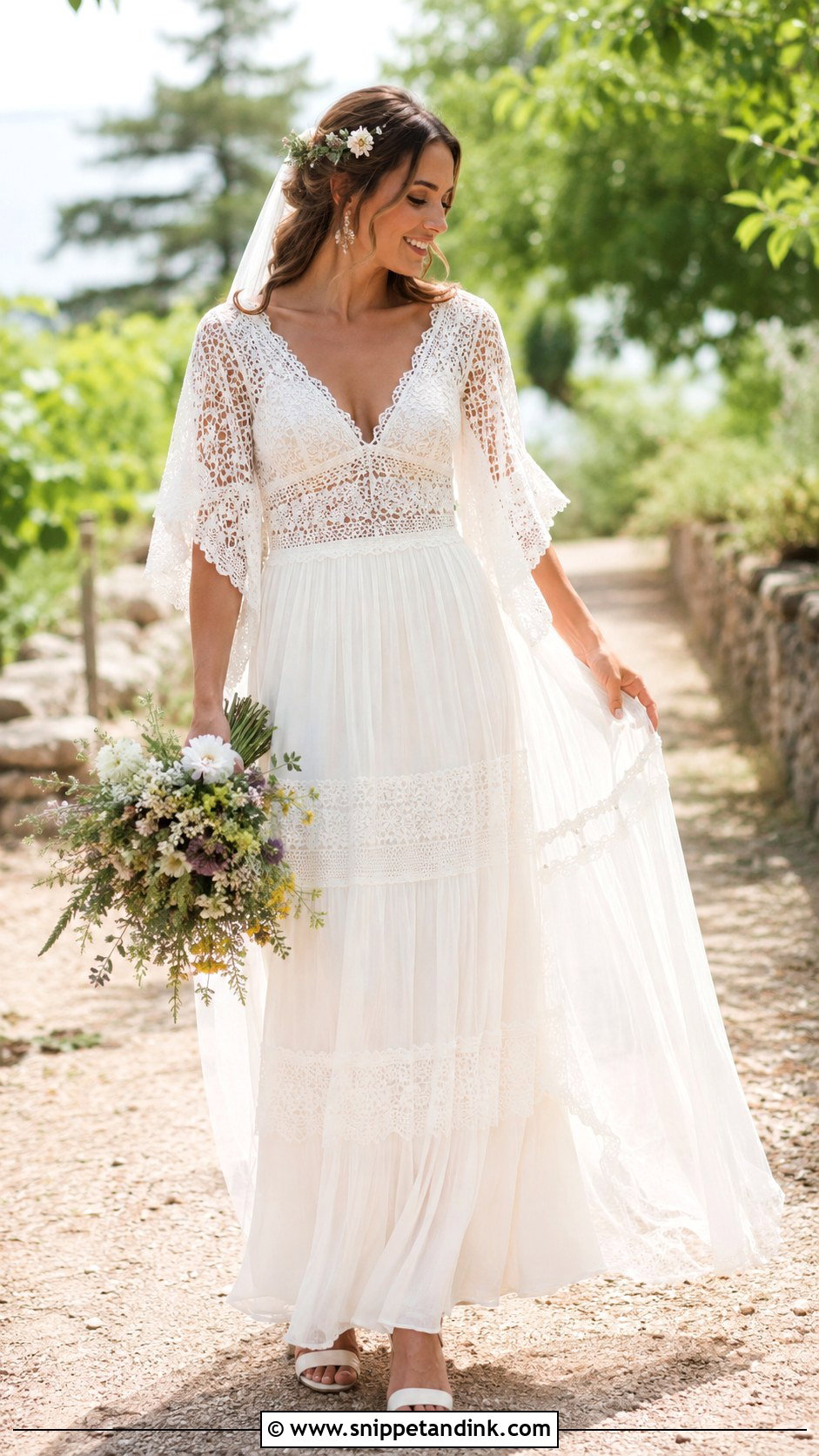 Boho Wedding Dress - Snippet and Ink - 25 Enchanted Wedding Dress Ideas