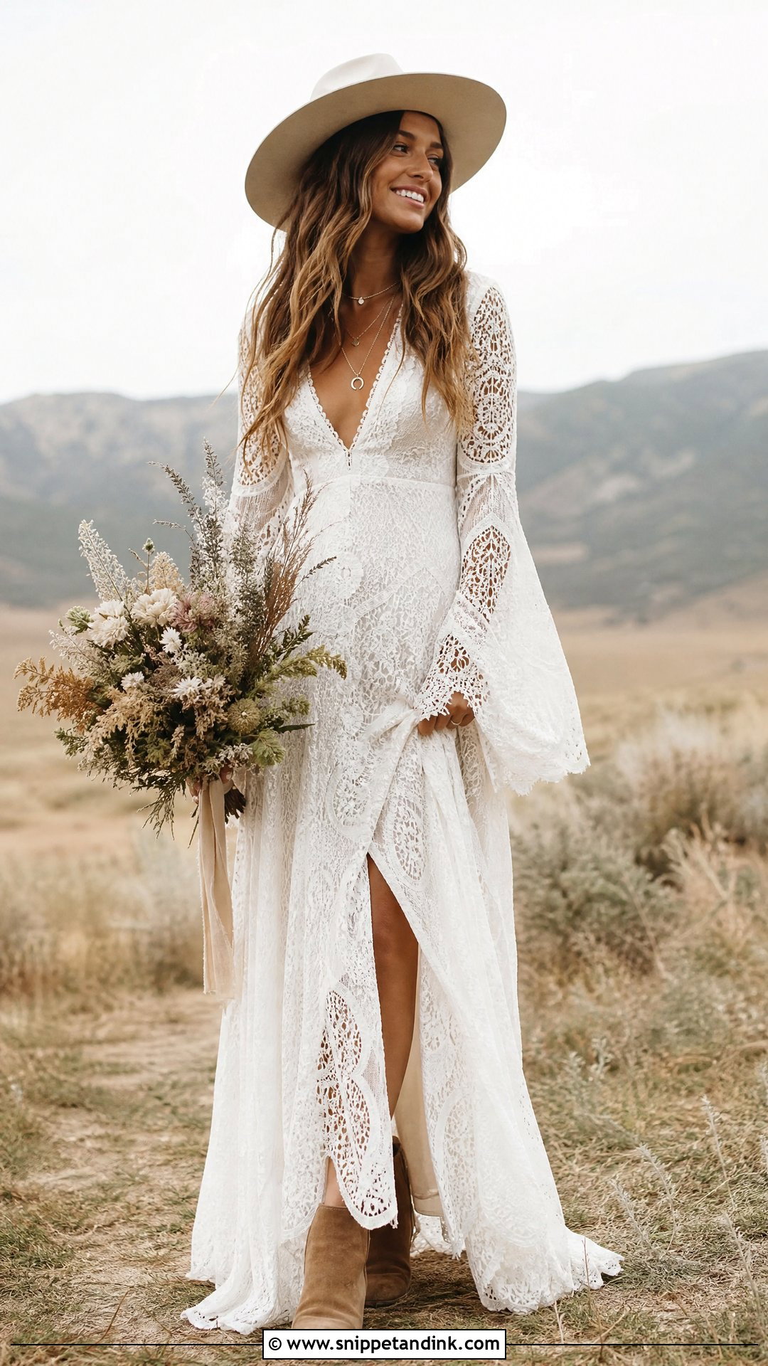 Boho Wedding Dress - Snippet and Ink - 20 Wedding Dress Theme Ideas