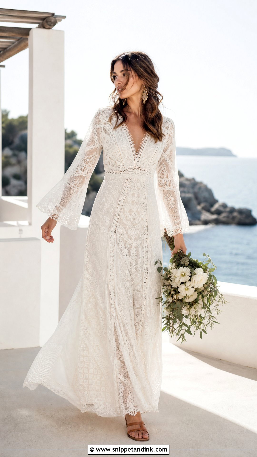 Boho Wedding Dress For Ibiza - Snippet and Ink - 20 Spain Wedding Dress Ideas