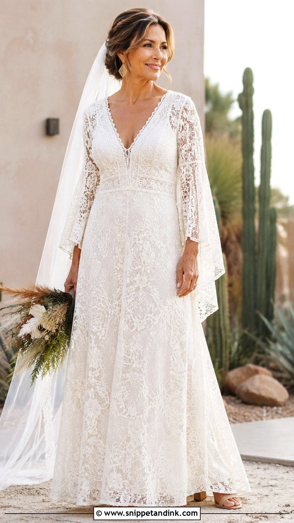 Boho Wedding Dress For Women Over 50 - Snippet and Ink - 25 Over 50 Wedding Dress Ideas