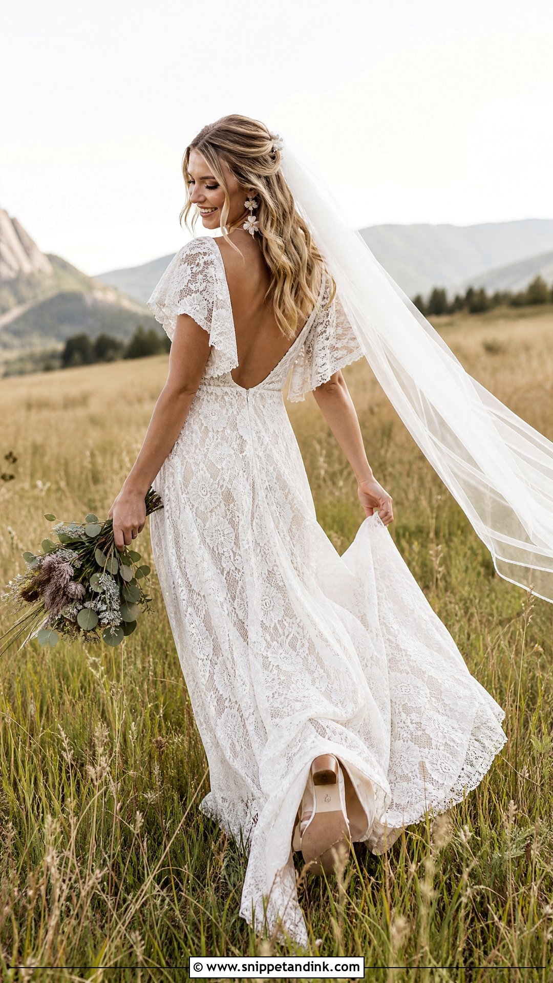 Boho Wedding Dress Photoshoot - Snippet and Ink - 20 Wedding Dresses Photoshoot