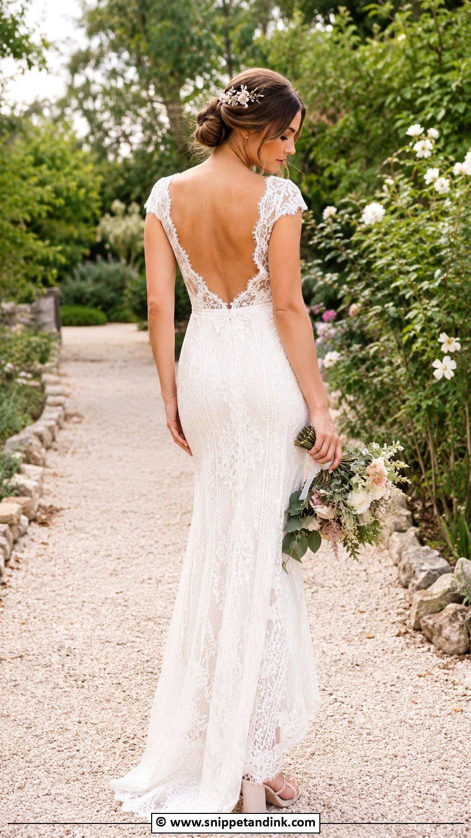 Boho Wedding Dress With Cap Sleeves - Snippet and Ink - 30 Boho Wedding Dresses