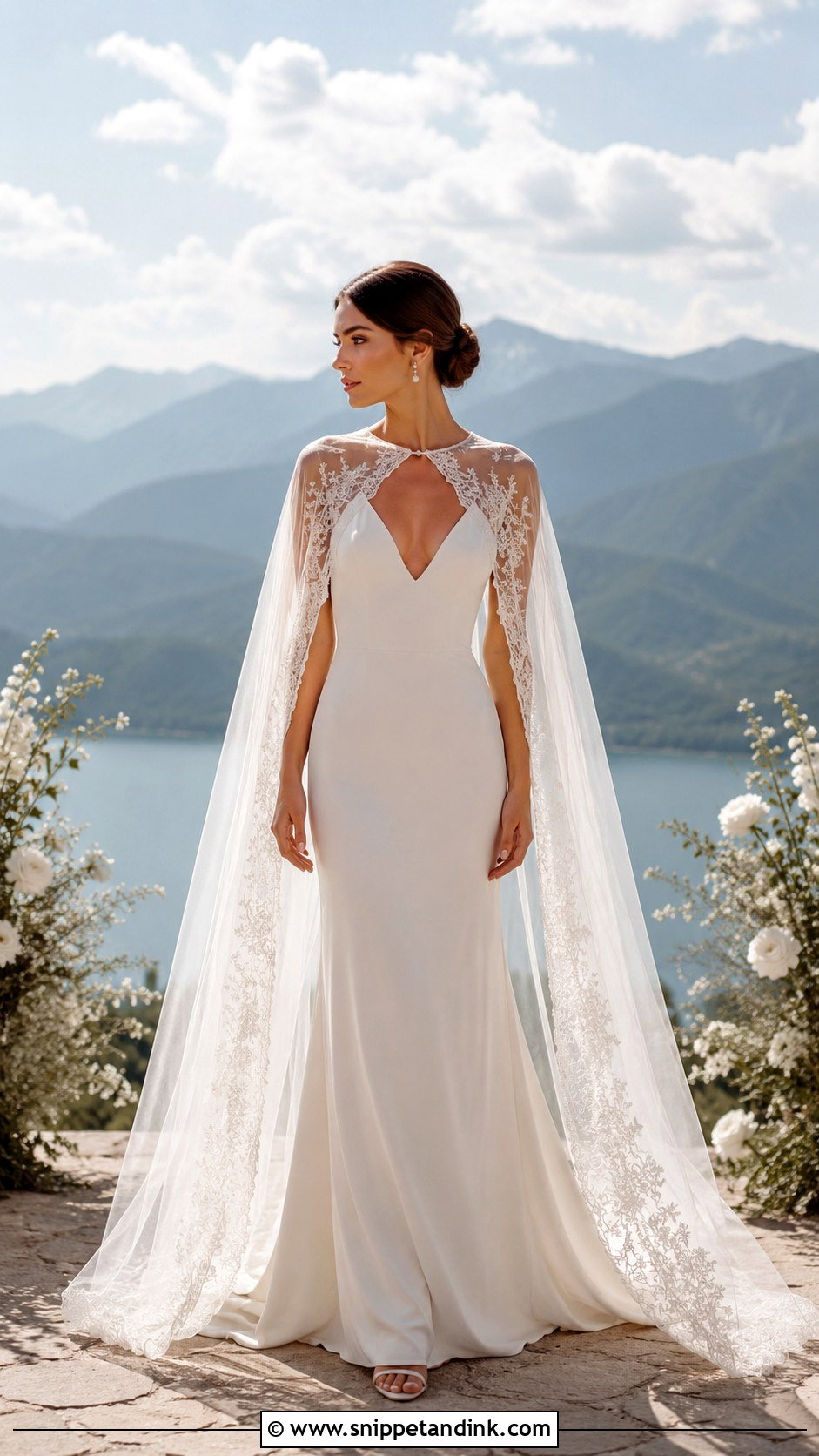 Boho Wedding Dress With Cape - Snippet and Ink - 25 Boho Style Wedding Dress Ideas