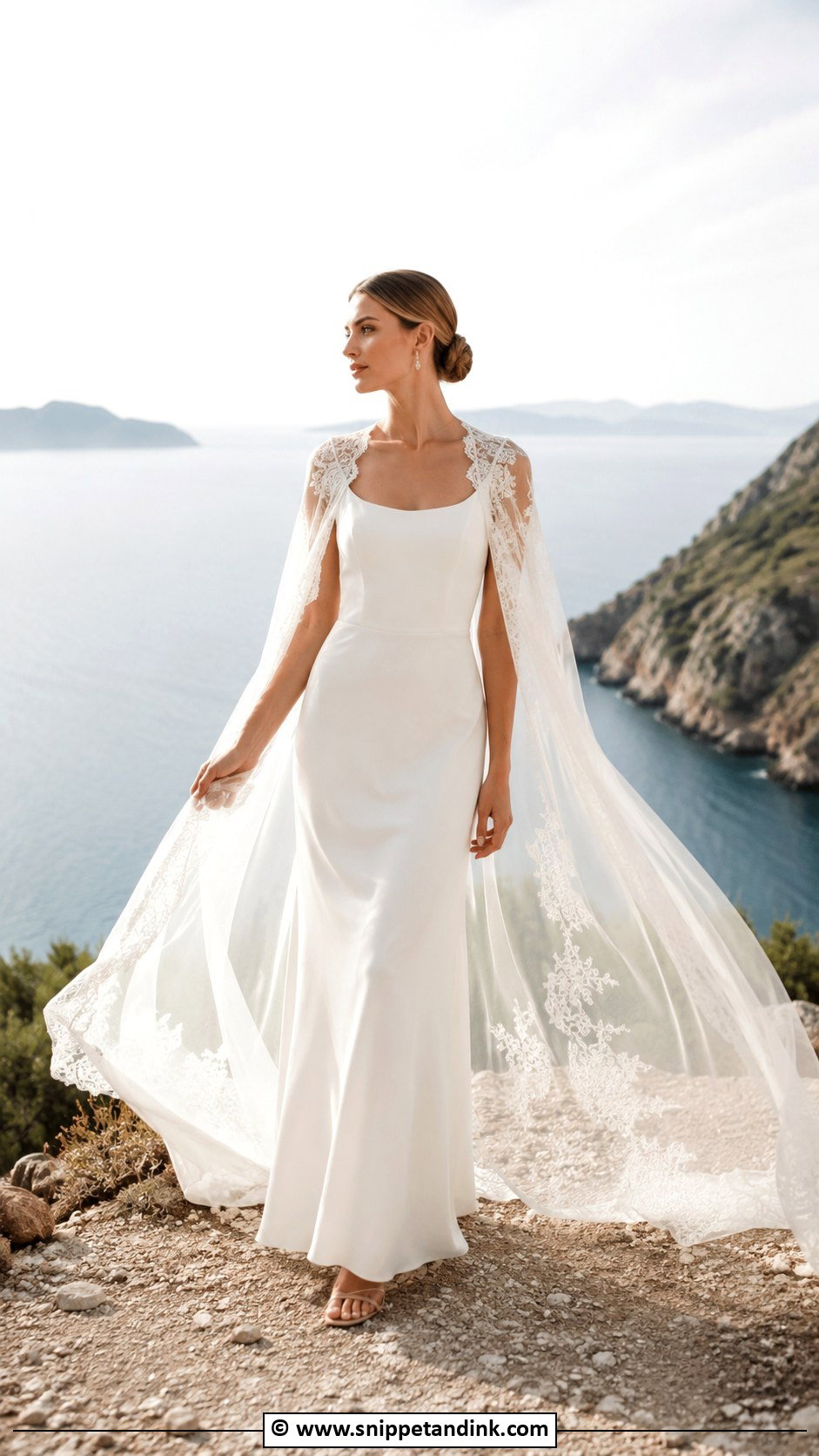 Boho Wedding Dress With Cape - Snippet and Ink - 25 Boho Chic Wedding Dress Ideas