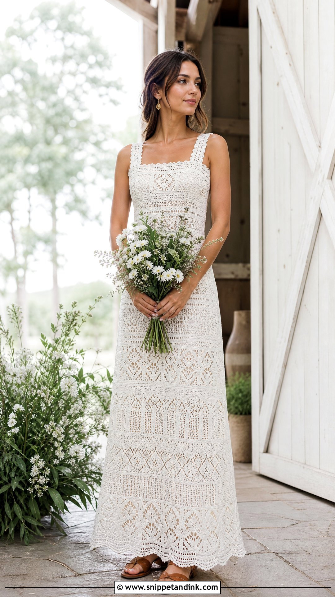 Boho Wedding Dress With Crochet Lace - Snippet and Ink - 20 Hobo Wedding Dress Ideas