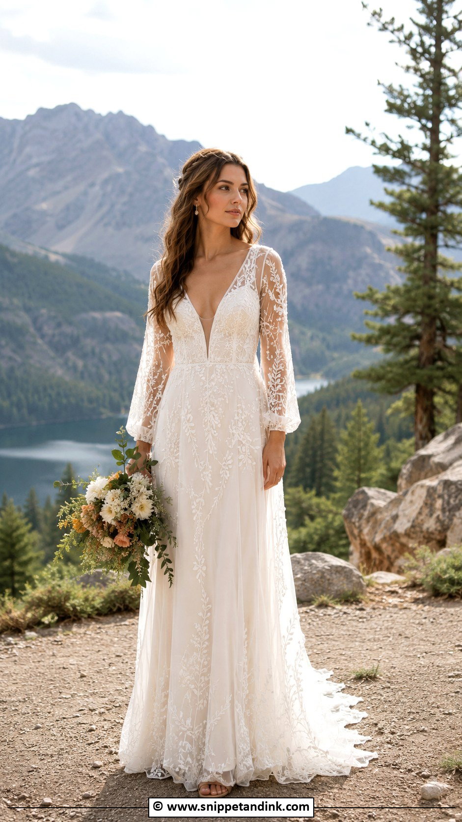 Boho Wedding Dress With Embroidery - Snippet and Ink - 30 Boho Wedding Dresses