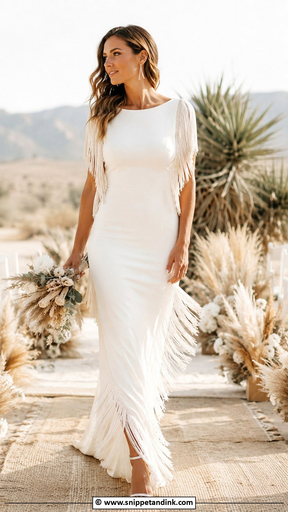 Boho Wedding Dress With Fringe - Snippet and Ink - 30 Boho Wedding Dresses