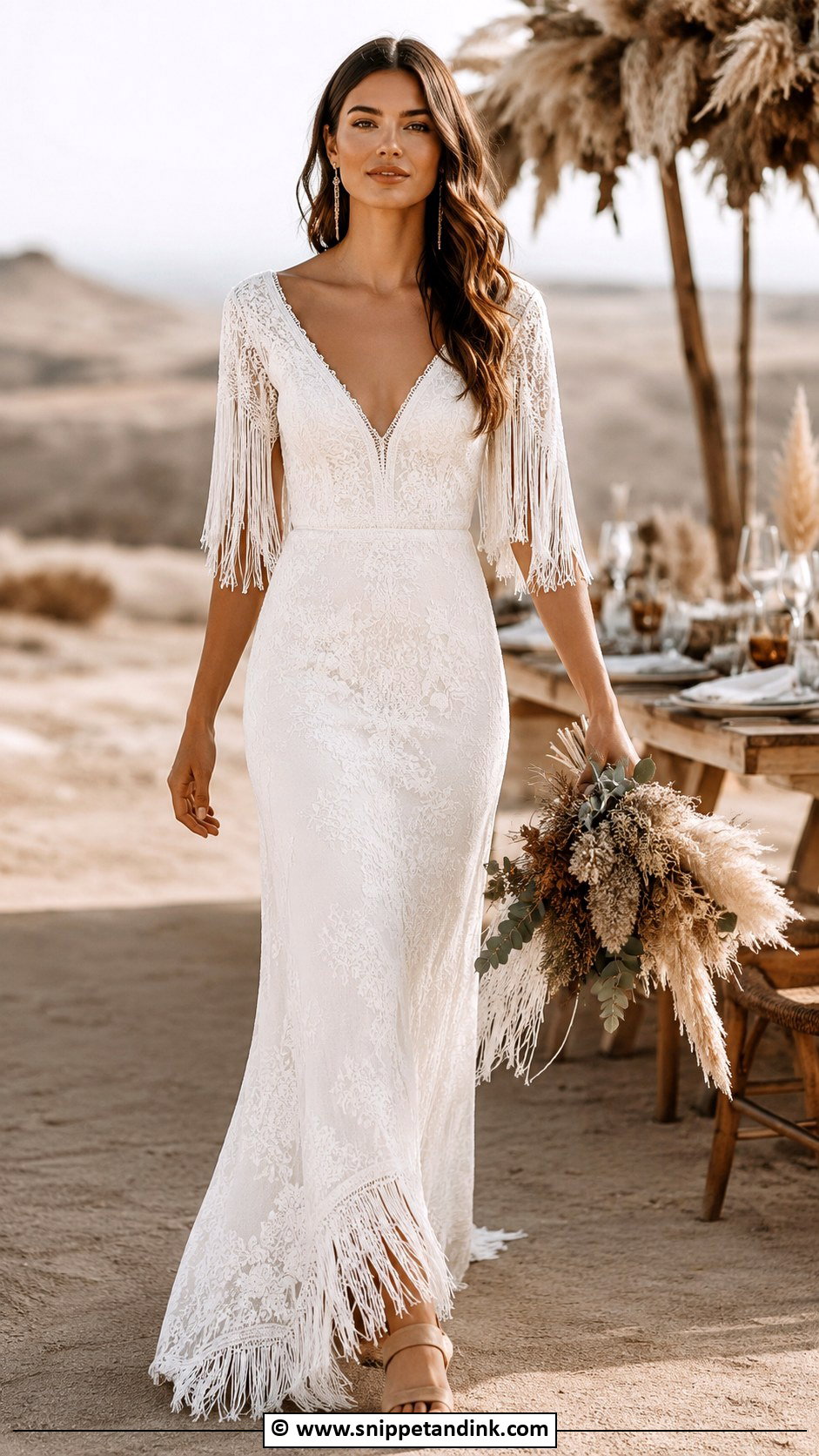 Boho Wedding Dress With Fringe - Snippet and Ink - 25 Boho Chic Wedding Dress Ideas