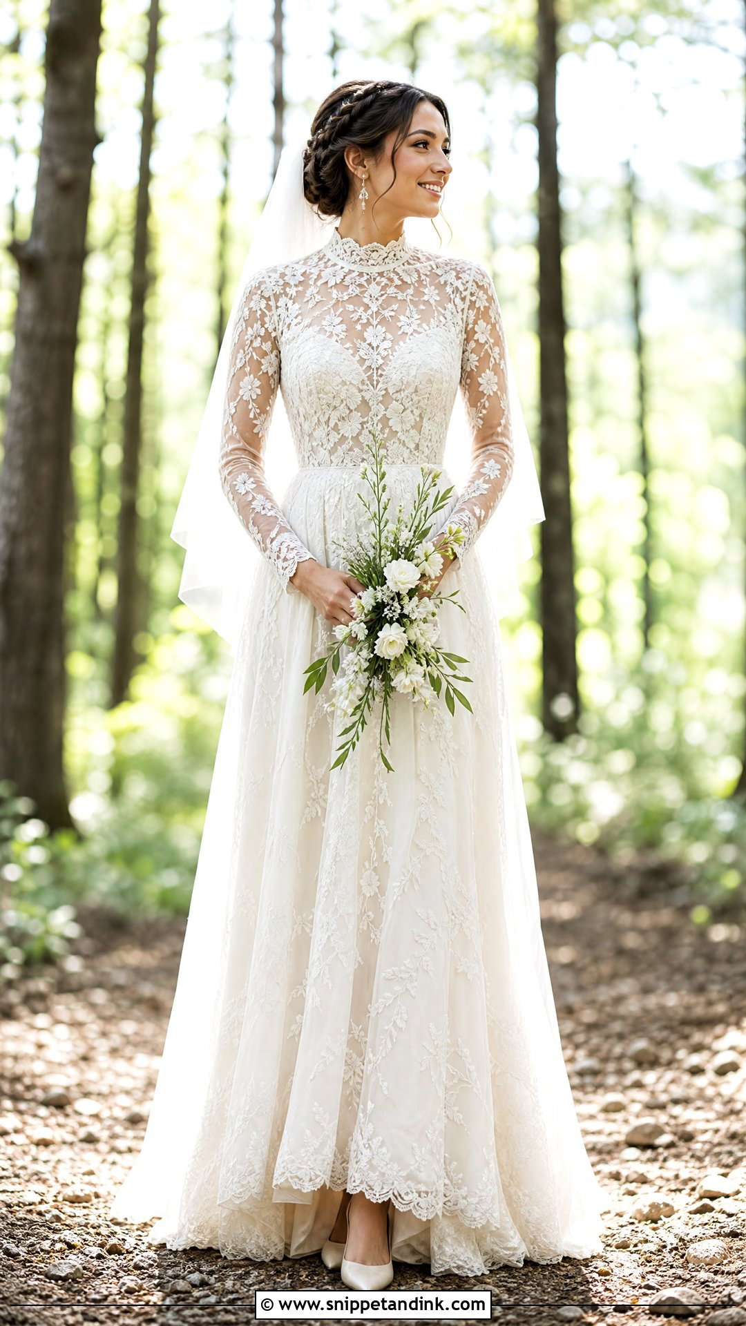 Boho Wedding Dress With High Neck - Snippet and Ink - 20 Hobo Wedding Dress Ideas