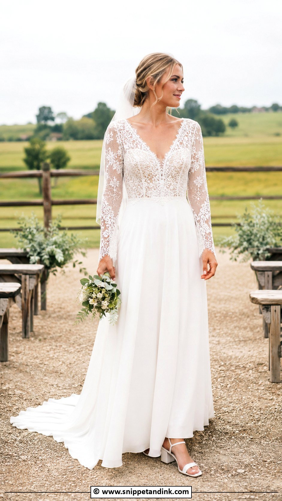 Boho Wedding Dress With Lace Top - Snippet and Ink - 25 Boho Chic Wedding Dress Ideas