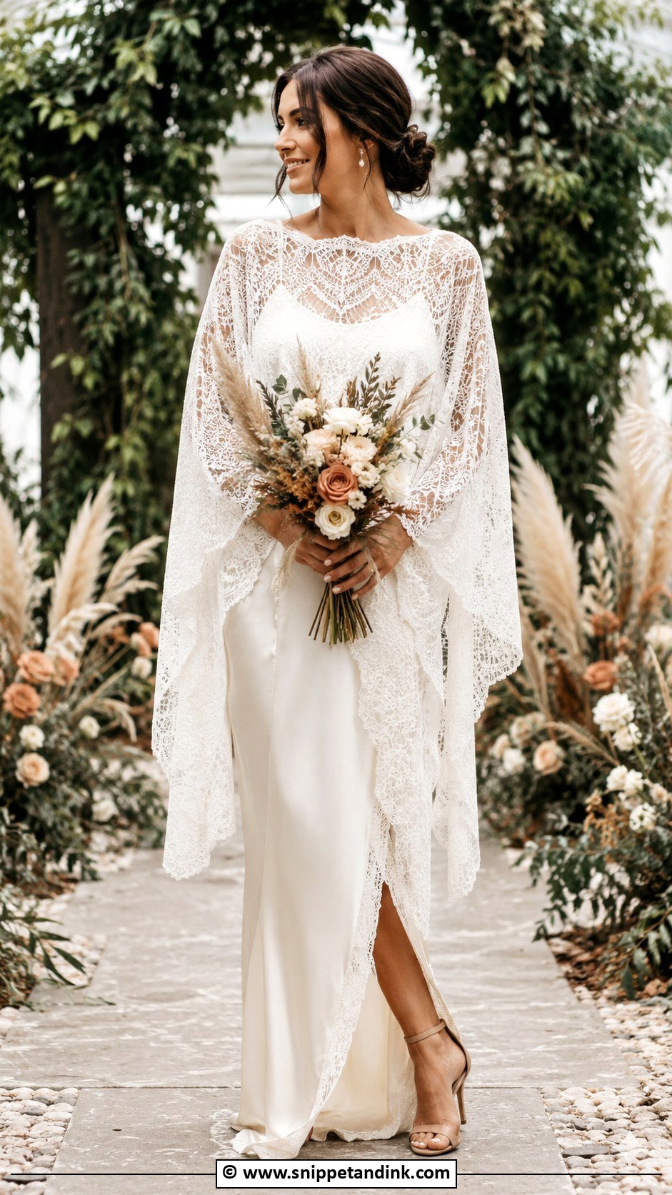 Boho Wedding Dress With Lace Topper - Snippet and Ink - 30 Boho Wedding Dresses