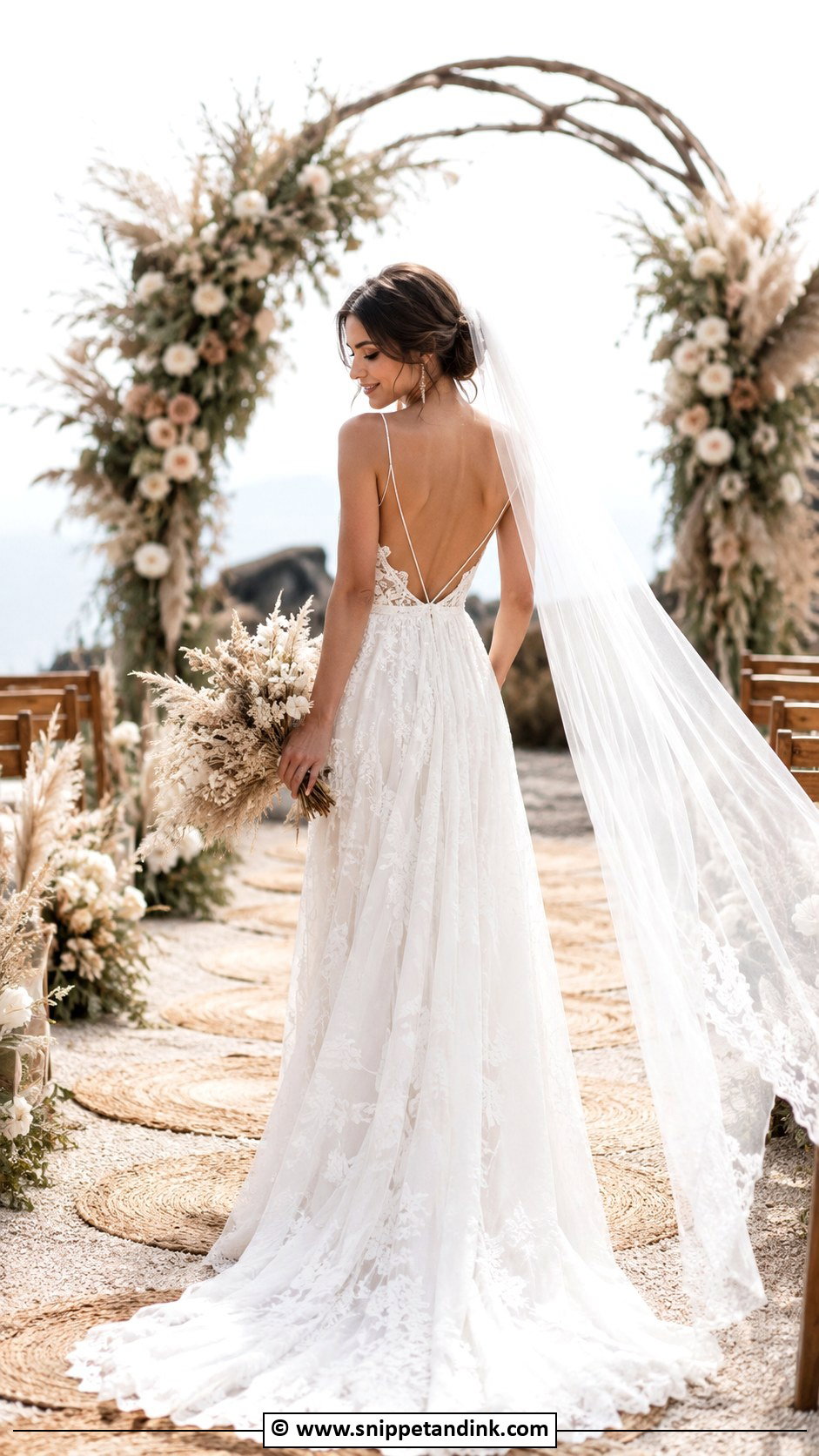 Boho Wedding Dress With Open Back - Snippet and Ink - 30 Boho Wedding Dresses
