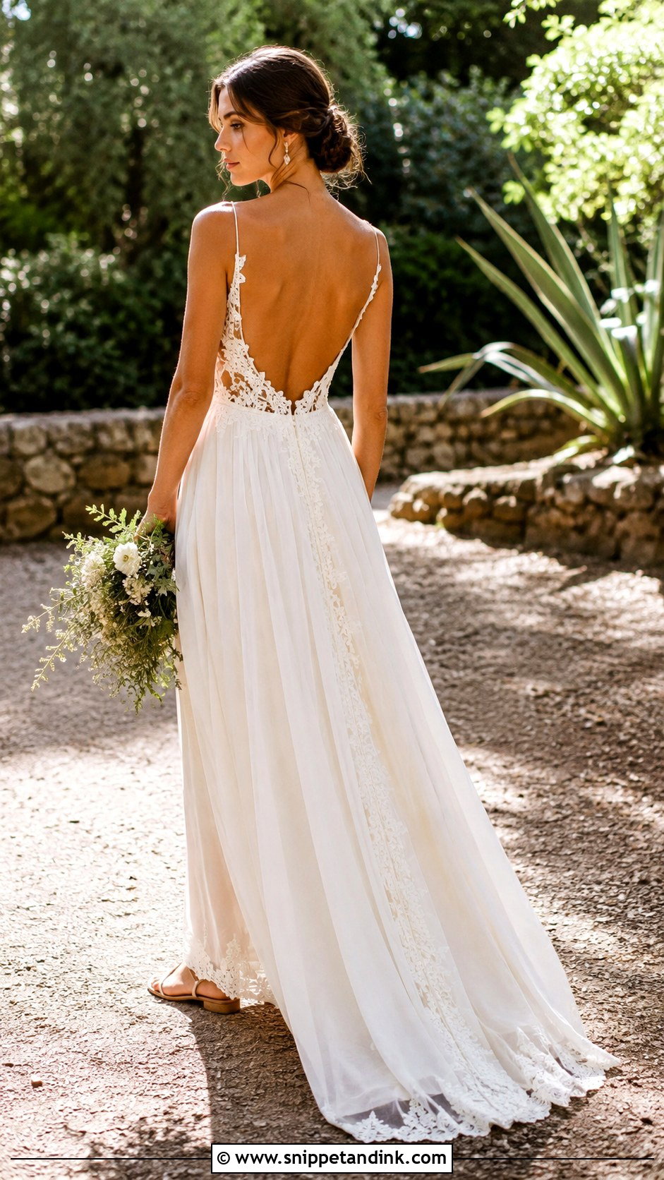 Boho Wedding Dress With Open Back - Snippet and Ink - 25 Boho Style Wedding Dress Ideas