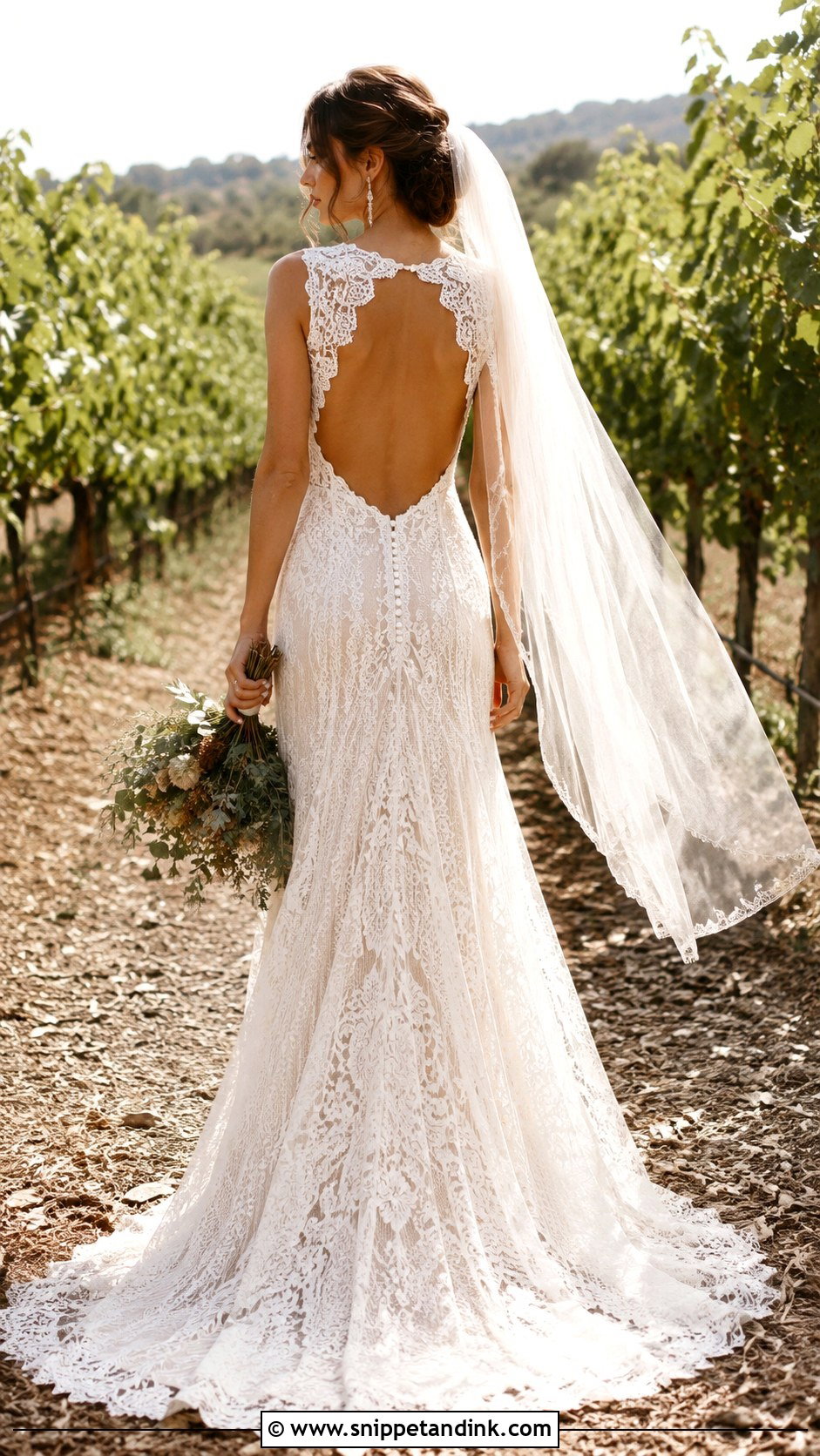 Boho Wedding Dress With Open Back - Snippet and Ink - 25 Boho Romantic Wedding Dress Ideas