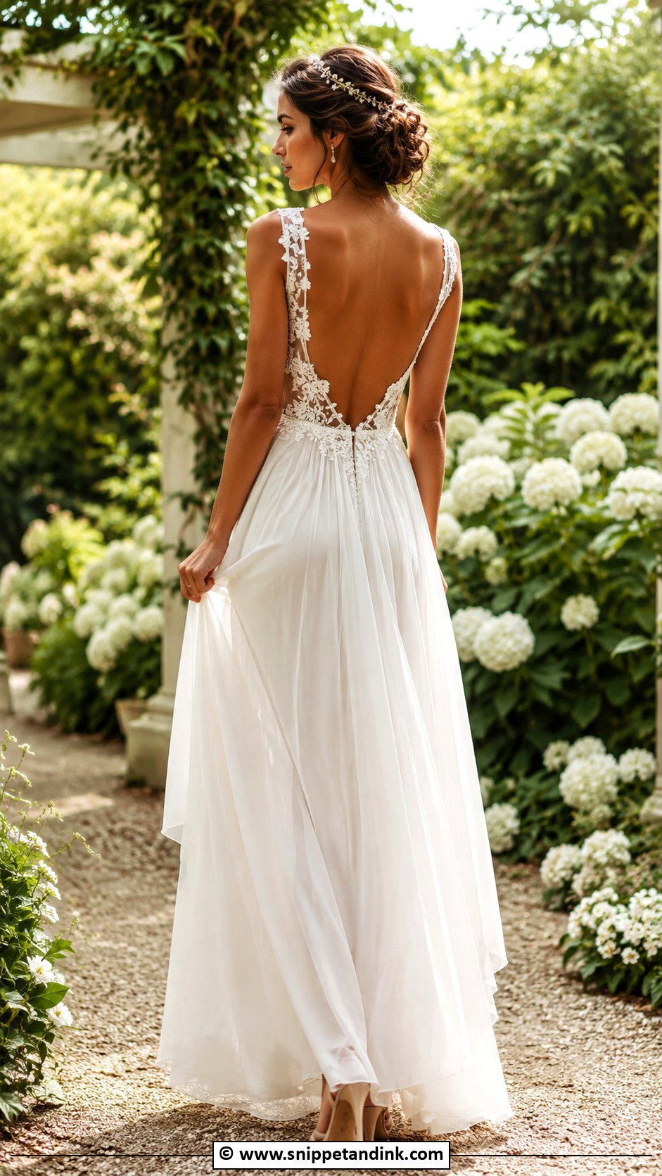 Boho Wedding Dress With Open Back - Snippet and Ink - 25 Boho Chic Wedding Dress Ideas