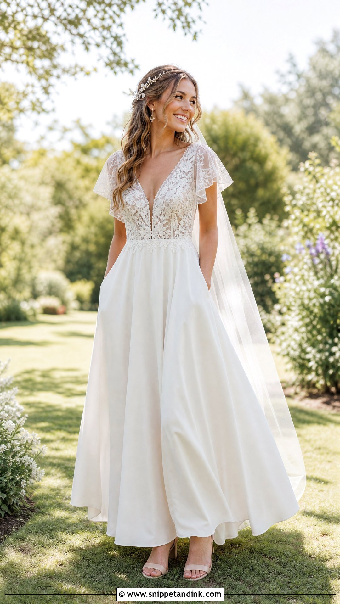 Boho Wedding Dress With Pockets - Snippet and Ink - 20 Wedding Dresses with Pockets