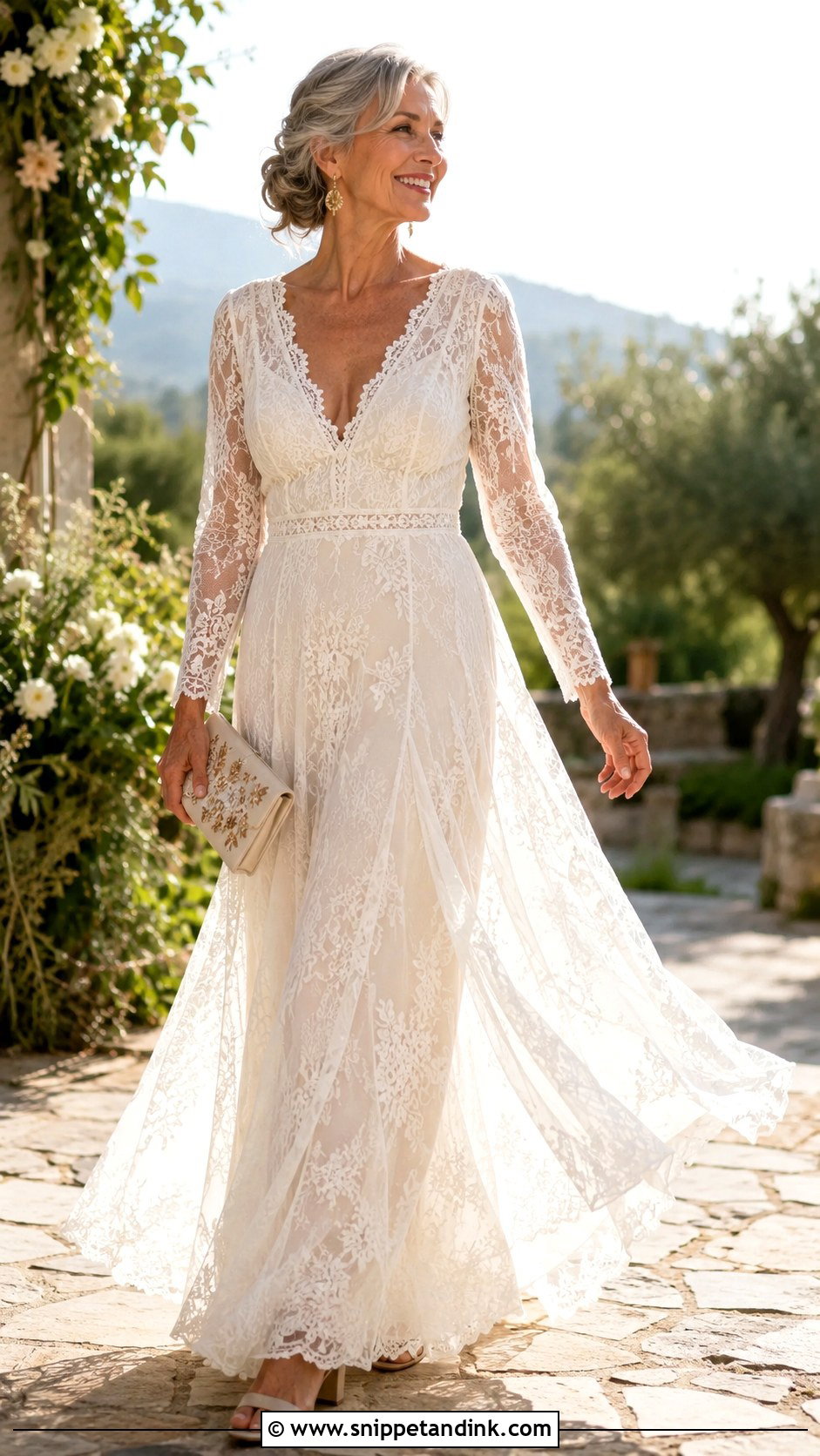 Boho Wedding Dress With Sleeves - Snippet and Ink - 20 Older Bride Wedding Dress Ideas