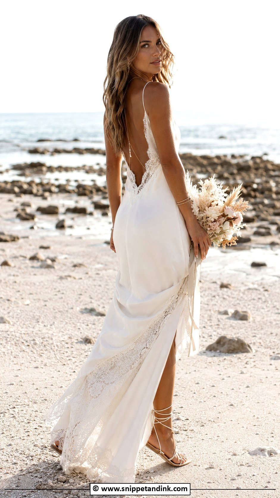 Boho Wedding Dress With Spaghetti Straps - Snippet and Ink - 30 Boho Wedding Dresses