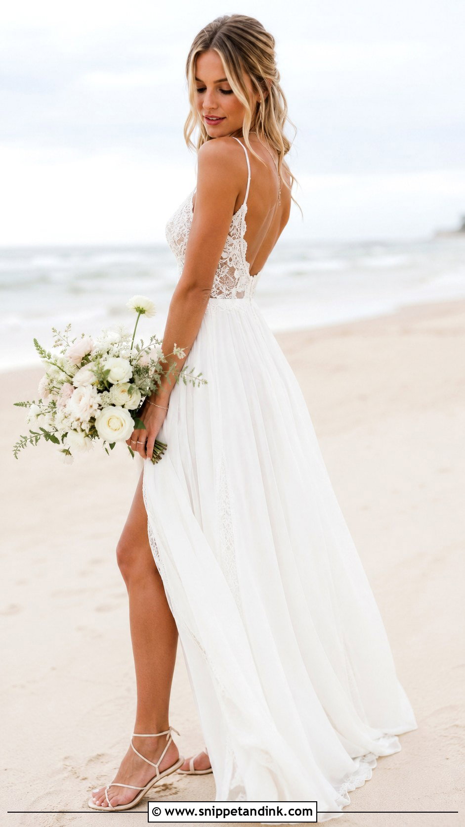 Boho Wedding Dress With Spaghetti Straps - Snippet and Ink - 25 Boho Style Wedding Dress Ideas