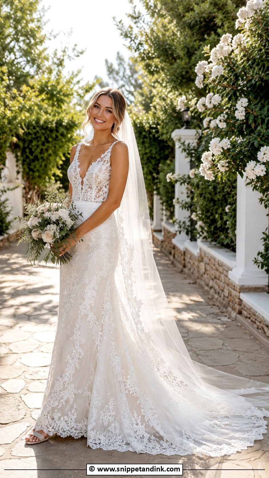 Boho Wedding Dress With Train - Snippet and Ink - 25 Boho Chic Wedding Dress Ideas