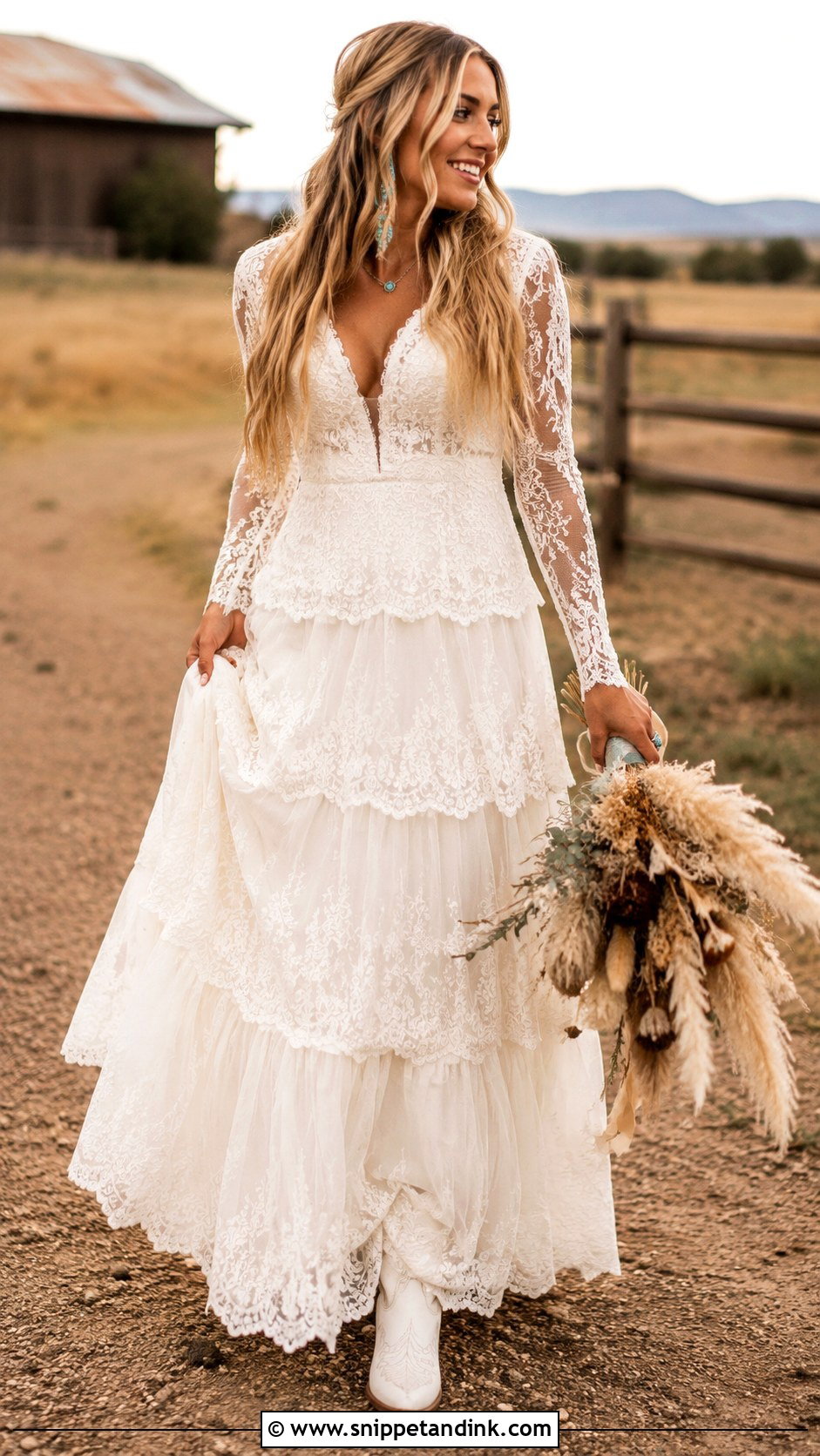 Boho Western Wedding Dress - Snippet and Ink - 25 Boho Bride Dress Ideas