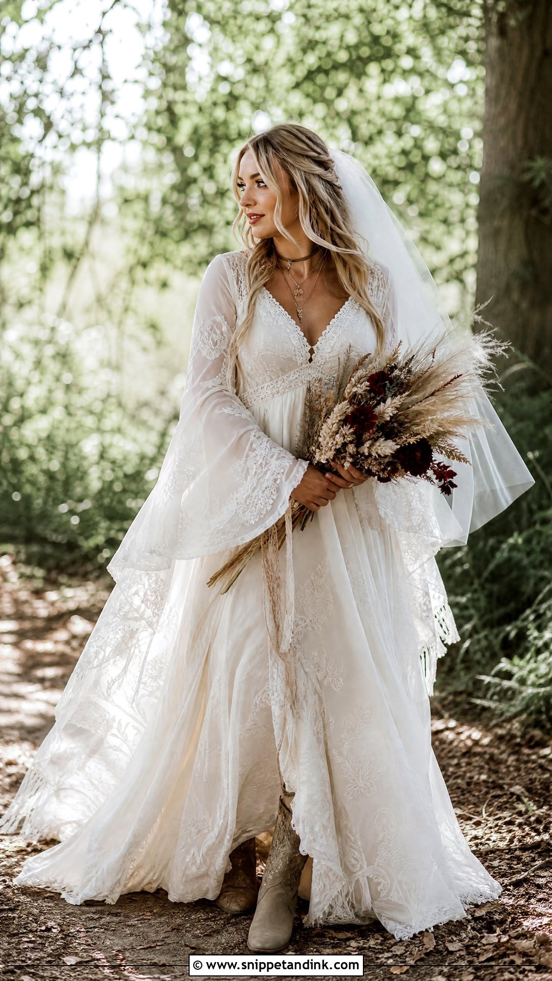 Boho Witch Wedding Dress - Snippet and Ink - 25 Witch Wedding Dress Ideas