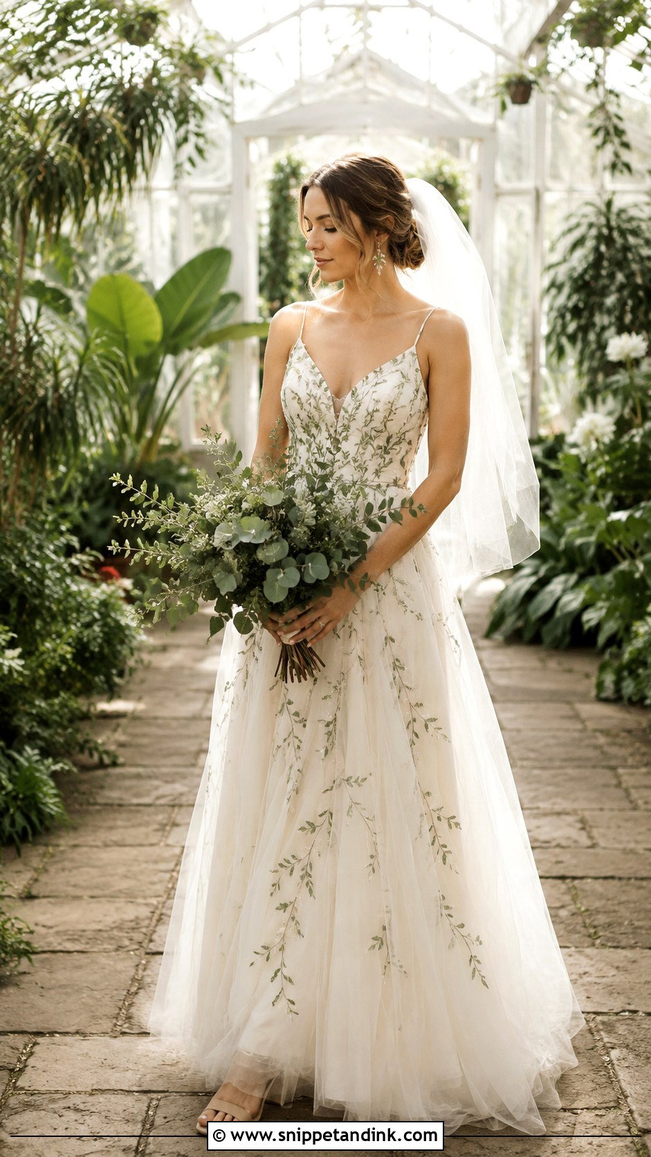 Botanical Embroidered Nature Wedding Dress - Snippet and Ink - 25 Nature Wedding Dress Ideas