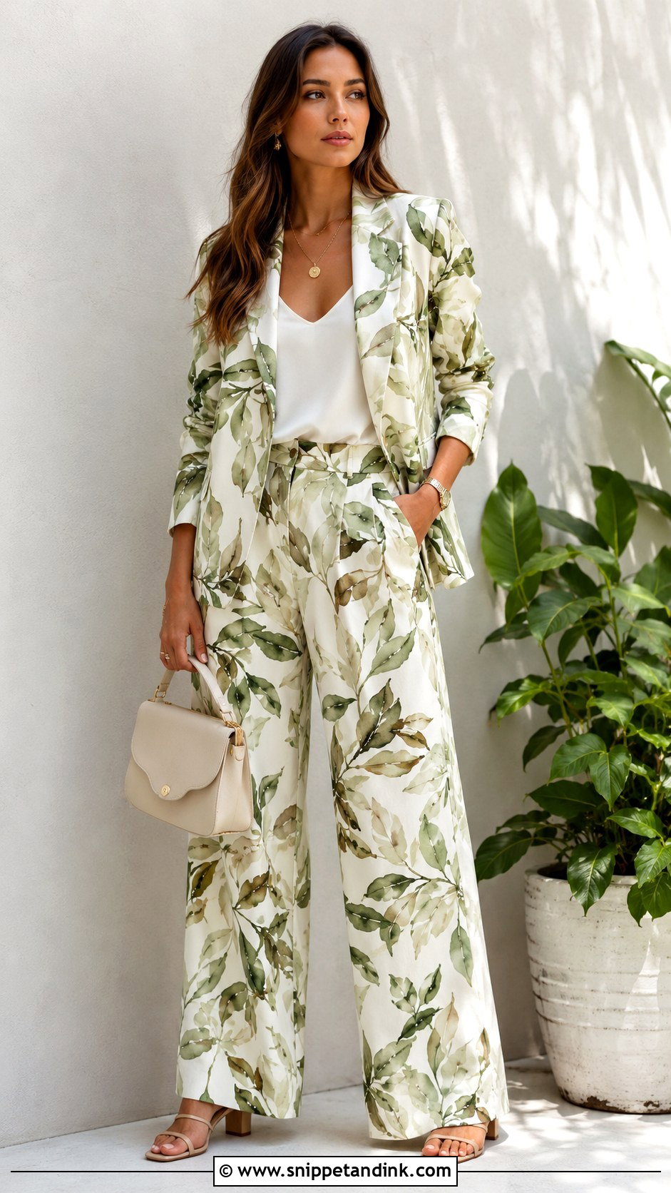 Botanical Print Garden Party Suit - Snippet and Ink - 20 Garden Party Suit Ideas