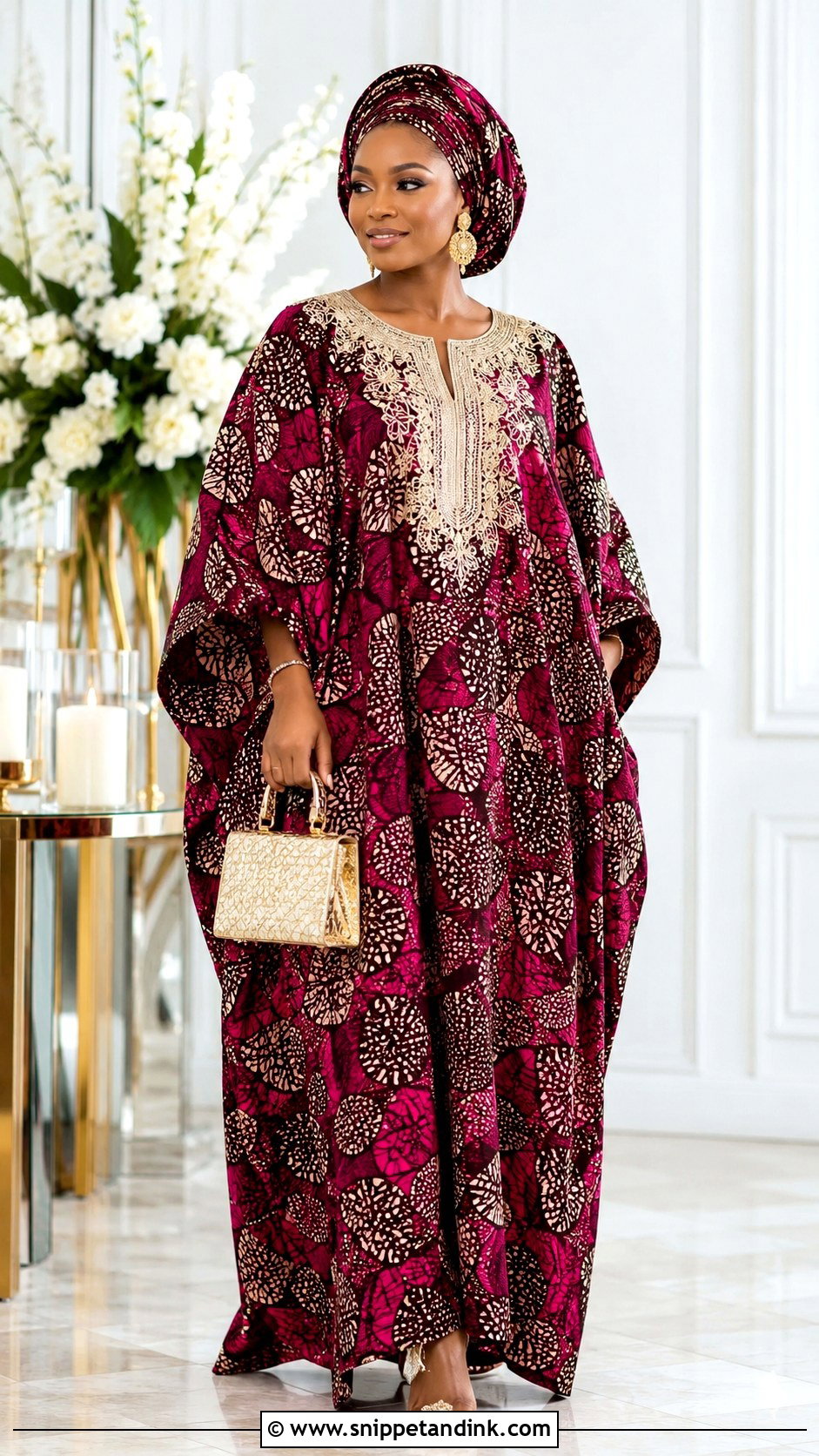 Boubou Ankara Long Gown - Snippet and Ink - 20 Ankara Long Gown Styles for Wedding
