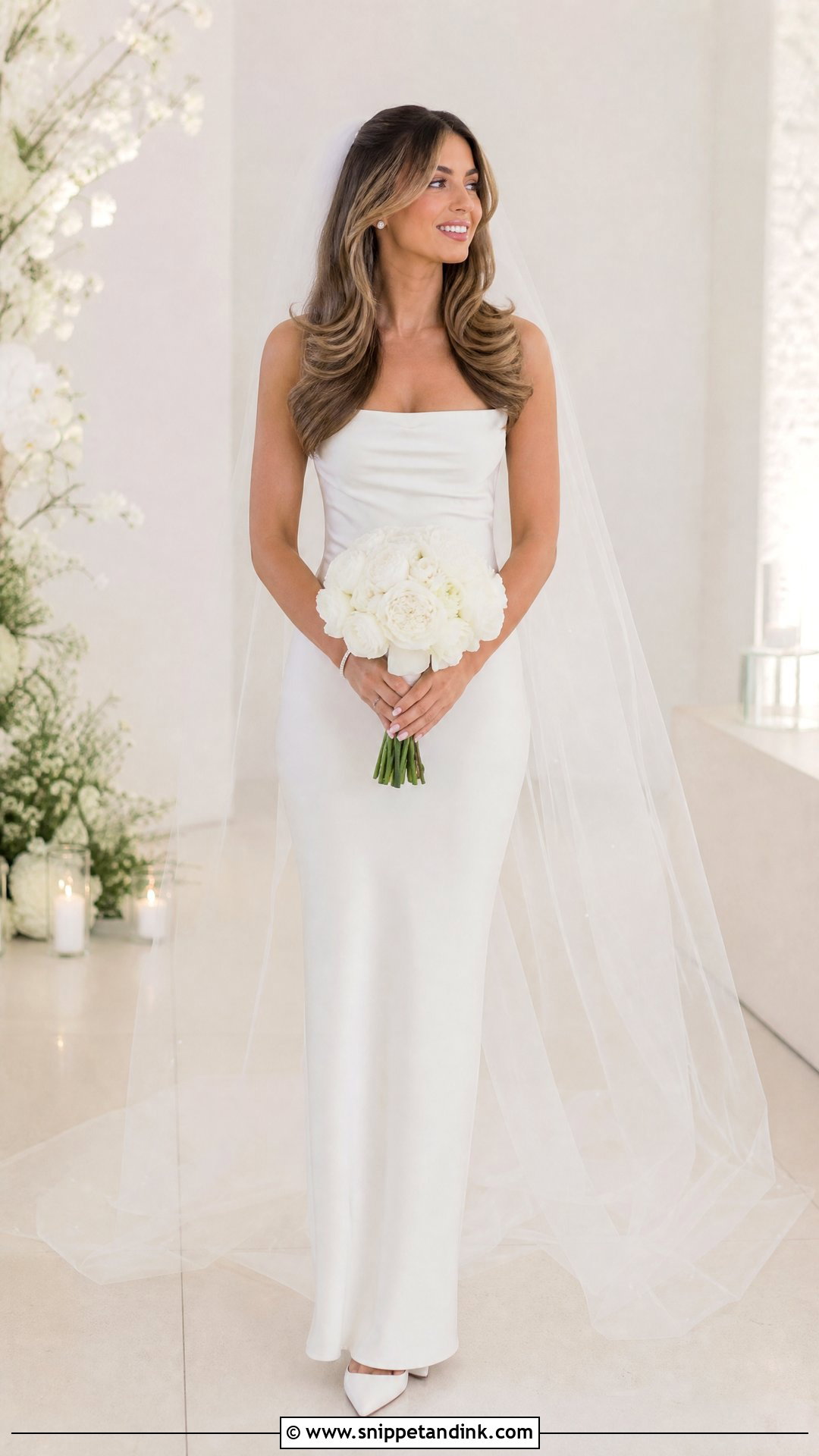 Bouncy Blowout Hair Down Bridal Look - Snippet and Ink - 20 Hair Down Bridal Styles