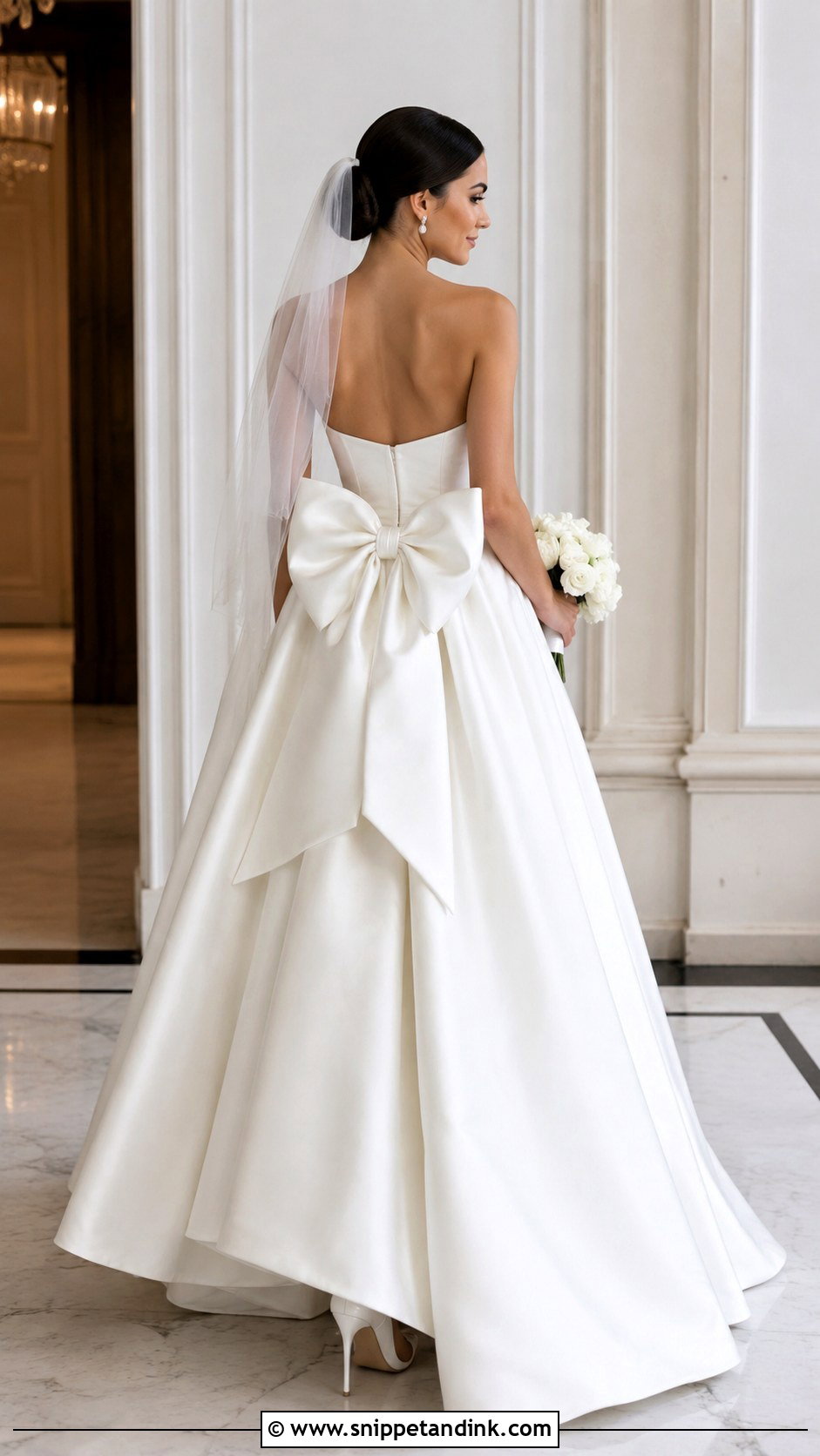 Bow Back Ball Gown - Snippet and Ink - 20 Big Wedding Gown Ideas