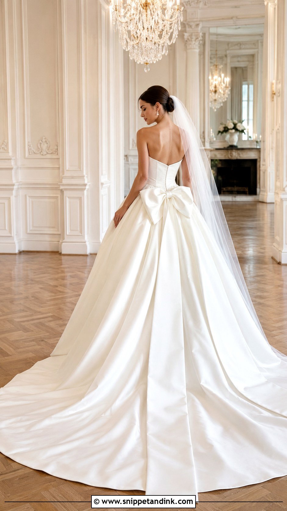 Bow Back Ball Gown Wedding Dress - Snippet and Ink - 20 Big Ball Gown Wedding Dress Ideas