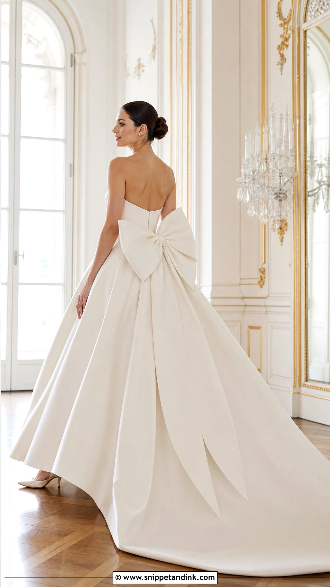 Bow Back Ball Gown Wedding Dress - Snippet and Ink - 20 Wedding Dresses Back Detail