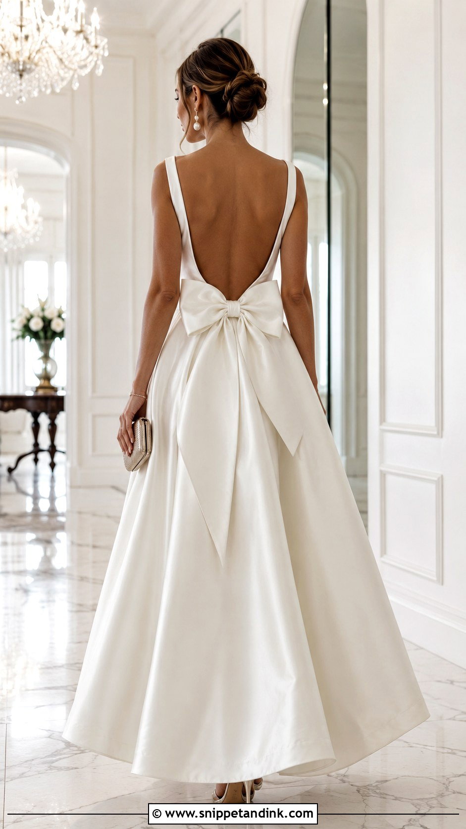 Bow Back Ball Gown - Snippet and Ink - 20 Backless Ball Gown Ideas