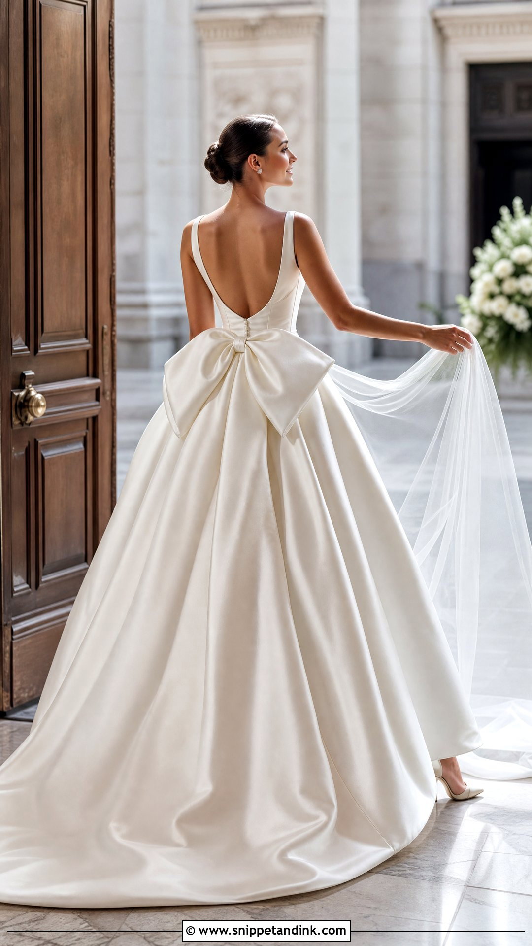 Bow Back Bridal Ball Gown - Snippet and Ink - 25 Bridal Ball Gown Ideas